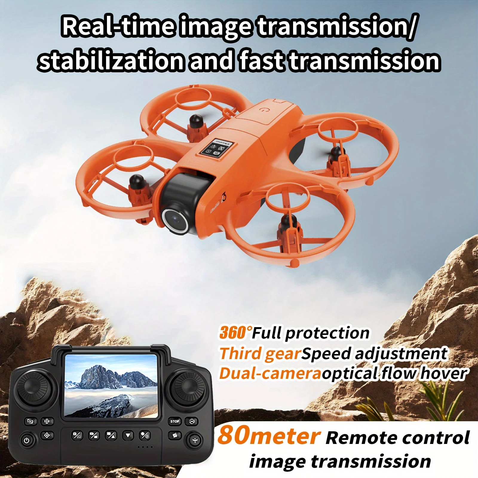 Fpv Drone Charger - YL3 Faltbare Reise-Drohne, HD-Doppelkameras mit Bildstabilisierung,